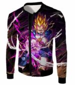 Dragon Ball Super Super Saiyan Warrior Prince Vegeta Zip Up Hoodie - DBZ Clothing Hoodie - Jacket