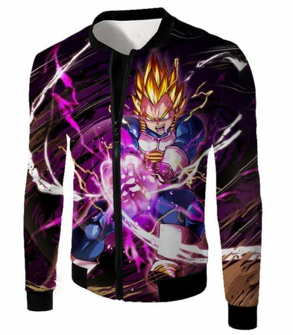 Dragon Ball Super Super Saiyan Warrior Prince Vegeta Zip Up Hoodie - DBZ Clothing Hoodie - Jacket