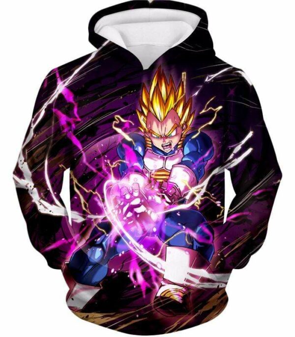 Dragon Ball Super Super Saiyan Warrior Prince Vegeta Zip Up Hoodie - DBZ Clothing Hoodie - Hoodie