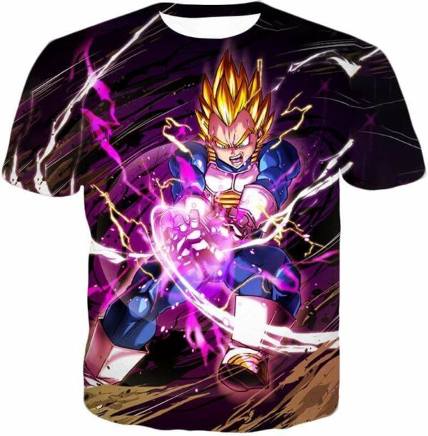 Dragon Ball Super Super Saiyan Warrior Prince Vegeta Zip Up Hoodie - DBZ Clothing Hoodie - T-Shirt