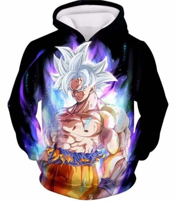 Dragon Ball Super Super Saiyan White Goku Fighting Form Cool Black Hoodie - Hoodie