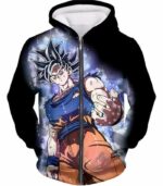 Dragon Ball Super Ultra Instinct Goku Super Cool Saiyan Warrior Black Hoodie - DBZ Hoodie - Zip Up Hoodie