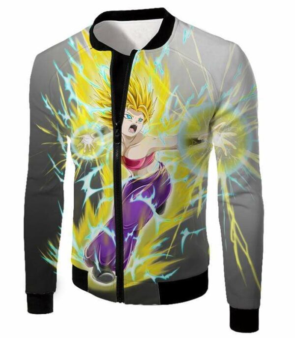 Dragon Ball Super Universe 6 Super Saiyan Caulifla Cool Action Hoodie - Jacket