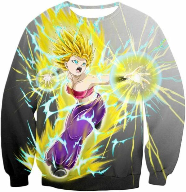 Dragon Ball Super Universe 6 Super Saiyan Caulifla Cool Action Hoodie - Sweatshirt