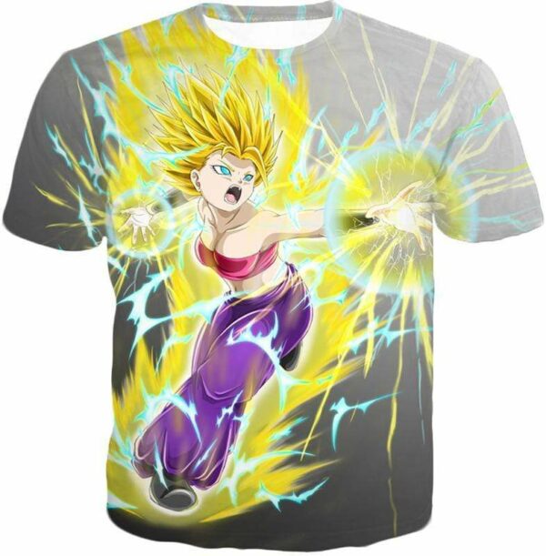 Dragon Ball Super Universe 6 Super Saiyan Caulifla Cool Action Hoodie - T-Shirt