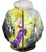 Dragon Ball Super Universe 6 Super Saiyan Caulifla Cool Action Hoodie - Zip Up Hoodie