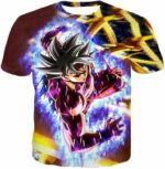 Dragon Ball Super Unlimited Action Super Saiyan White Goku Hoodie - DBZ Clothing Hoodie - T-Shirt