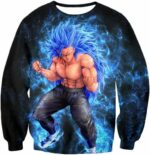 Dragon Ball Super Very Cool Godly Goku Super Saiyan Blue Black Hoodie - Sweatshirt