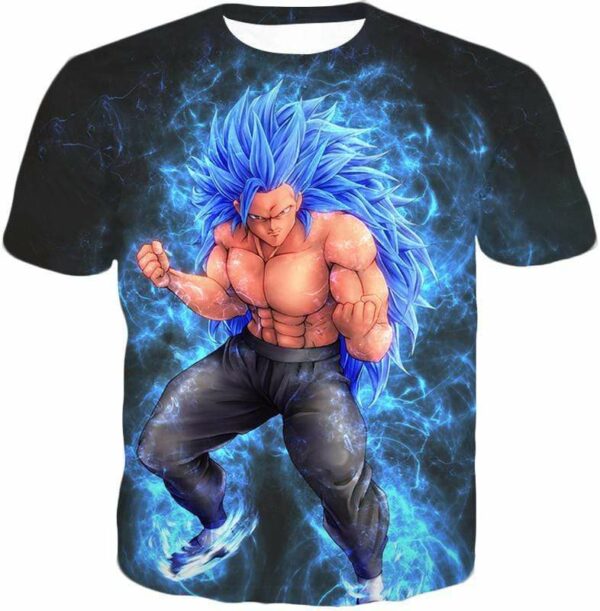 Dragon Ball Super Very Cool Godly Goku Super Saiyan Blue Black Hoodie - T-Shirt