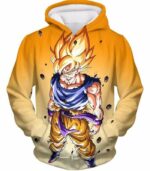 Dragon Ball Super Warrior Goku Super Saiyan 2 Cool Battle Orange Hoodie - Hoodie