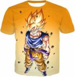 Dragon Ball Super Warrior Goku Super Saiyan 2 Cool Battle Orange Hoodie - T-Shirt