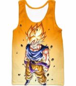 Dragon Ball Super Warrior Goku Super Saiyan 2 Cool Battle Orange Hoodie - Tank Top