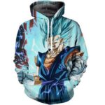 Dragon Ball Z Hoodie - An Angry Son Gohan Super Saiyan Blue Pullover Hoodie