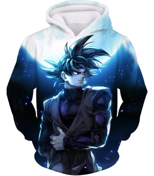 Dragon Ball Z Hoodie - Black Goku Moon Night Hoodie