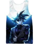 Dragon Ball Z Hoodie - Black Goku Moon Night Hoodie - Tank Top