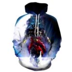 Dragon Ball Z Hoodie - Broly's Super Saiyan Blue Transformation Pullover Hoodie