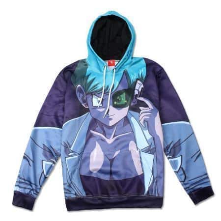 Dragon Ball Z Hoodie - Bulma With Scouter Pullover Hoodie