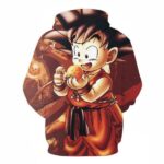 Dragon Ball Z Hoodie - Cute Monkey Kid Goku Pullover Hoodie