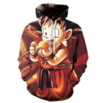 Dragon Ball Z Hoodie - Cute Monkey Kid Goku Pullover Hoodie