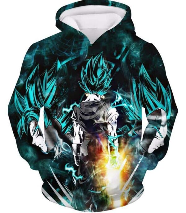 Dragon Ball Z Hoodie - Emerald Black Goku And Vegata Hoodie - Hoodie