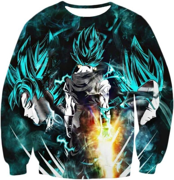 Dragon Ball Z Hoodie - Emerald Black Goku And Vegata Hoodie - Sweatshirt