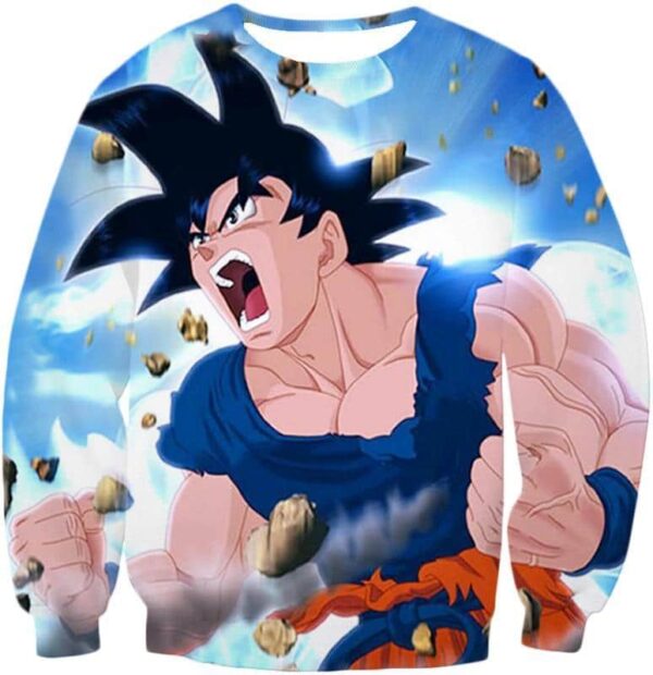 Dragon Ball Z Hoodie - Goku Angry Power Hoodie - Sweatshirt