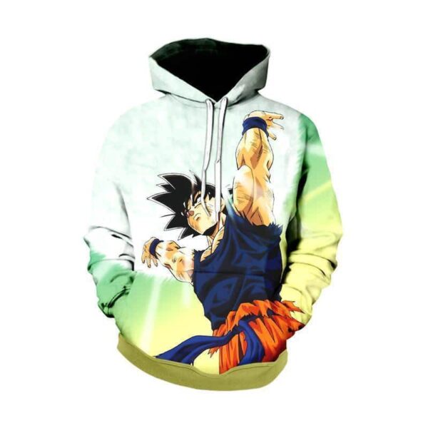 Dragon Ball Z Hoodie - Goku Spirit Bomb Zip Up Hoodie Jacket - PullOver Hoodie