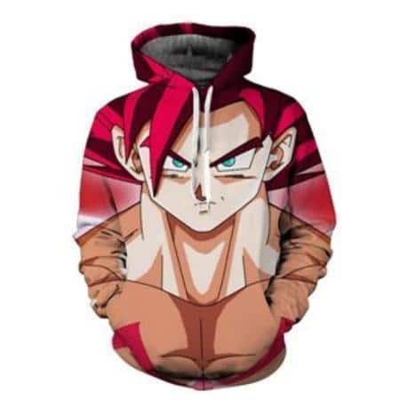 Dragon Ball Z Hoodie - Goku Super Saiyan God Pullover Hoodie