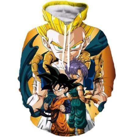 Dragon Ball Z Hoodie - Gotenks The Hero Of Justice Pullover Hoodie