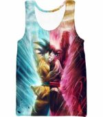 Dragon Ball Z Hoodie - Half Black Goku Half Goku Spirit Bomb Hoodie - Tank Top