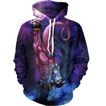 Dragon Ball Z Hoodie - Kid Buu With A Spirit Bomb Pullover Hoodie