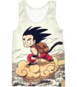 Dragon Ball Z Hoodie - Kid Goku Riding Flying Nimbus Hoodie - Tank Top