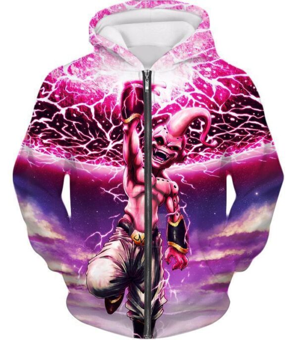 Dragon Ball Z Hoodie - Kid Majin Buu Hoodie - Zip Up Hoodie