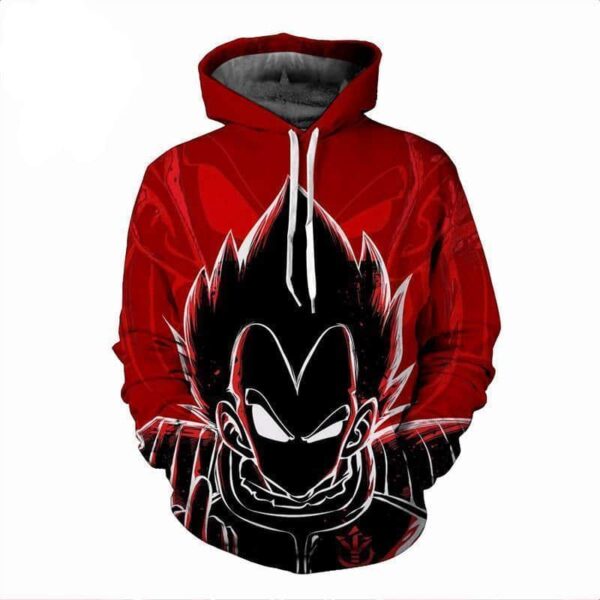 Dragon Ball Z Hoodie - Saiyan Prince Vegeta 3D DBZ Hoodie