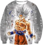 Dragon Ball Z Hoodie - Silver Mastered Ultra Instinct Goku Hoodie - Sweatshirt