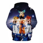 Dragon Ball Z Hoodie - Son Goku's Transformations Pullover Hoodie