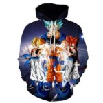 Dragon Ball Z Hoodie - Son Goku's Transformations Pullover Hoodie