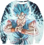 Dragon Ball Z Hoodie - Super Saiyan Blue Goku GT Hoodie - Sweatshirt