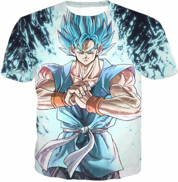 Dragon Ball Z Hoodie - Super Saiyan Blue Goku GT Hoodie - T-Shirt