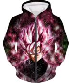 Dragon Ball Z Hoodie - Super Saiyan Rose Black Goku Hoodie - Zip Up Hoodie