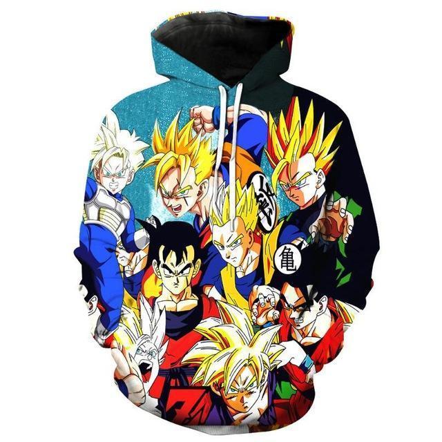 Dragon Ball Z Hoodie - The Z Fighters Pullover Hoodie