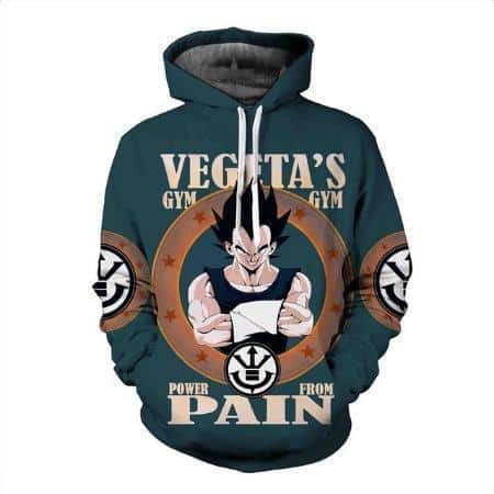 Dragon Ball Z Hoodie - Vegeta's Gym Pullover Hoodie