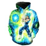 Dragon Ball Z Hoodie - Vegito Super Saiyan Blue Pullover Hoodie