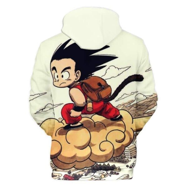 Dragon Ball Z Zip Up Hoodie - Black Goku Moon Night Hoodie