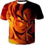 Dragon Ball Z Zip Up Hoodie - Bleeding Injured Goku Hoodie - T-Shirt