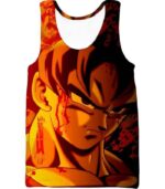 Dragon Ball Z Zip Up Hoodie - Bleeding Injured Goku Hoodie - Tank Top