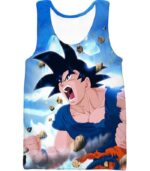 Dragon Ball Z Zip Up Hoodie - Goku Angry Power Hoodie - Tank Top