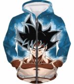 Dragon Ball Z Zip Up Hoodie - Limit Breaker Goku Hoodie New Form Hoodie - Zip Up Hoodie