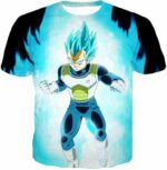 Dragon Ball Z Zip Up Hoodie - Super Saiyan Blue Vegeta SSB Hoodie - T-Shirt