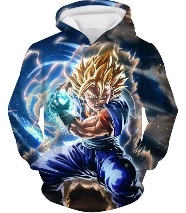 Dragon Ball Z Zip Up Hoodie - Super Vegito Final Kamehameha Hoodie - Hoodie